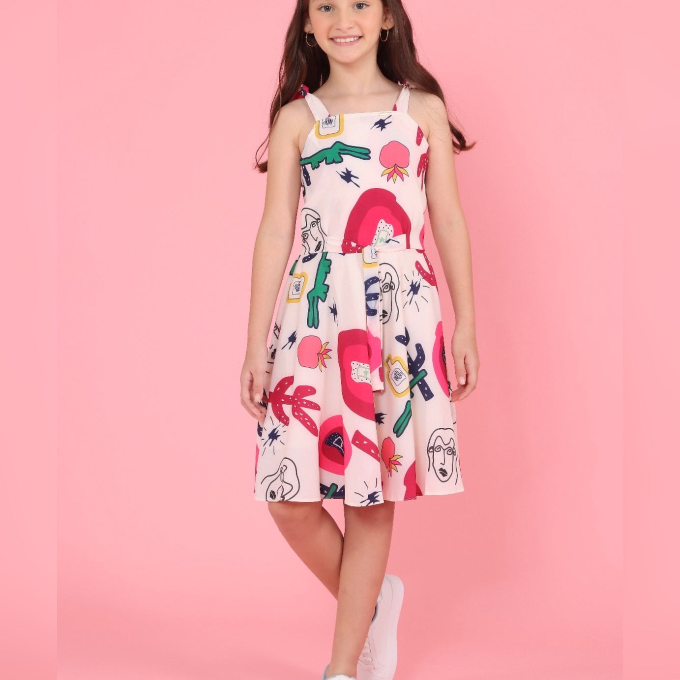 Vestido infantil Alice Estampado