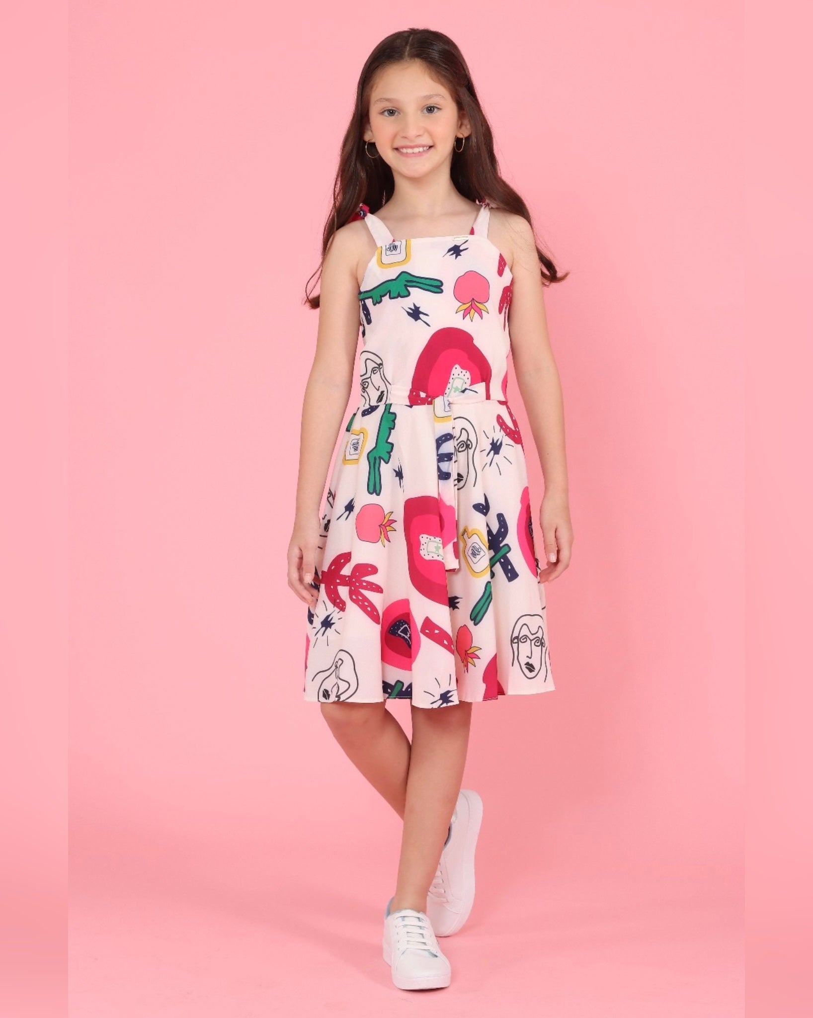 Vestido infantil Alice Estampado