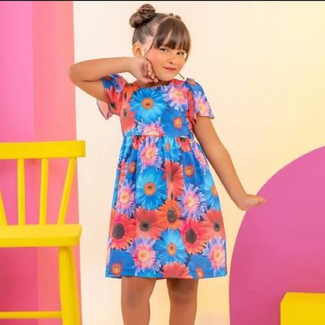 Vestido Infantil menina Isis