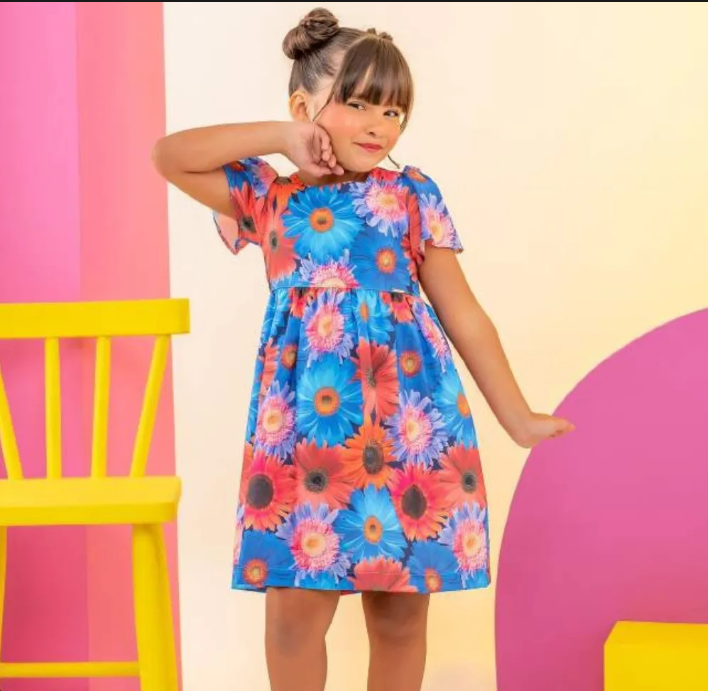 Vestido Infantil menina Isis