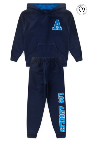 Conjunto Moletom Infantil Masculino Oscar