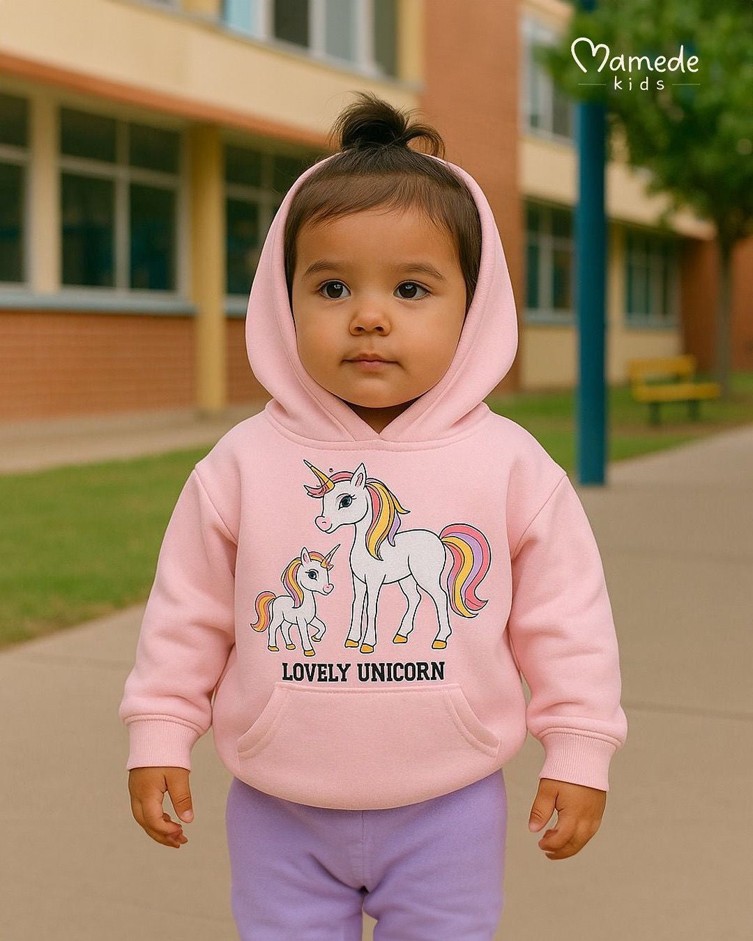 Conjunto moletom bebê unicórnio