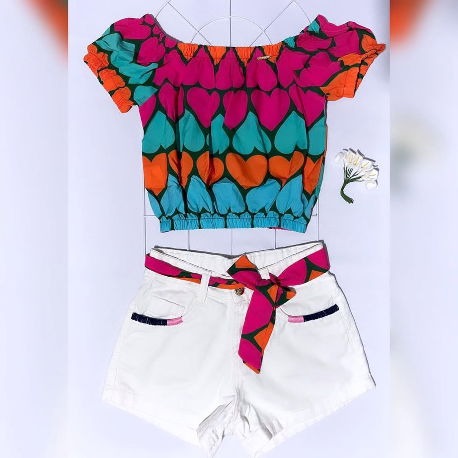 Conjunto Shorts e blusa Fernanda