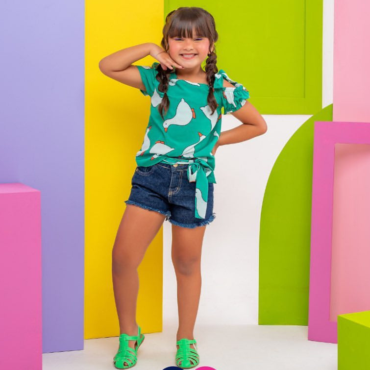 Conjunto infantil menina Flavinha
