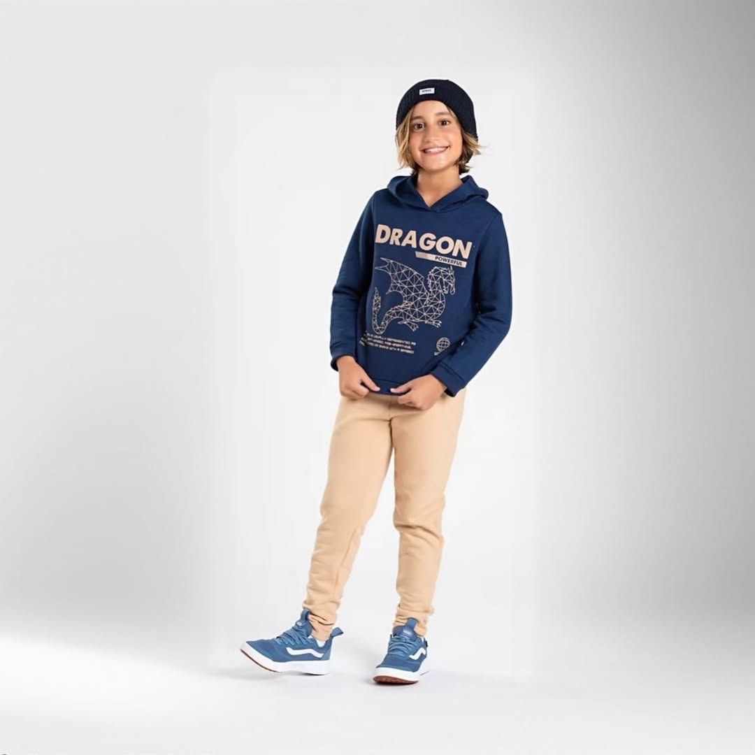 Conjunto Moletom infantil menino Bernardo