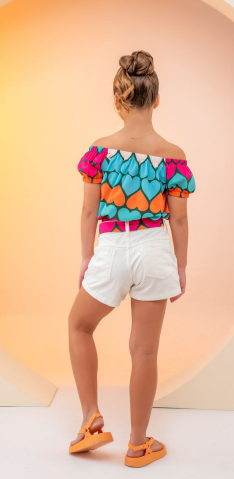 Conjunto Shorts e blusa Fernanda