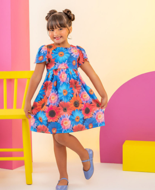 Vestido Infantil menina Isis